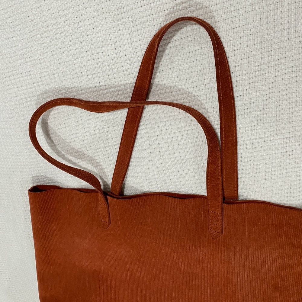Madewell The Transport Tote RUSSET Corduroy Suede - Picture 8 of 16
